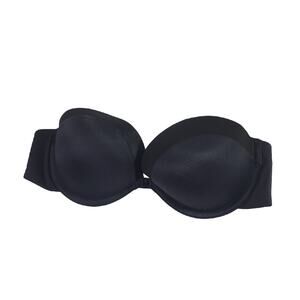 Maidenform Sweet Nothings Black Strapless Plunge Underwire‎ Push Up Bra Size 34C